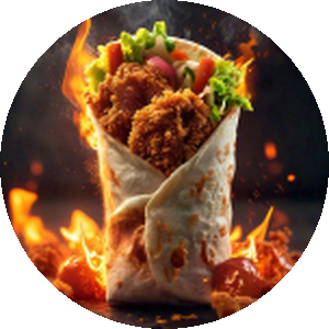 Crispy chicken wrap